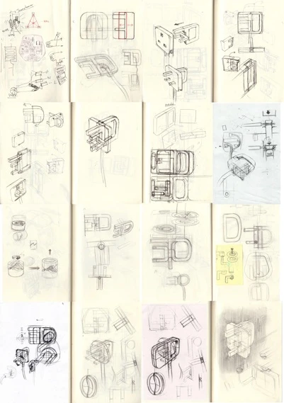 Ideas sketches of Folding Plug (Credit: Min-Kyu Choi)