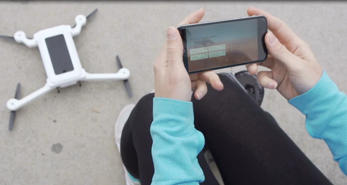 Using a free app, users can enter a flight path which the PhoneDrone will then autonomously follow