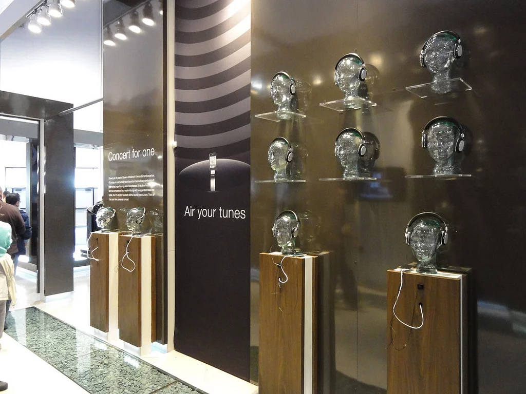 The Zepellin Air part of the B&W booth at CES