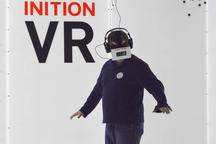 Inition's vertigo simulator is impressively overwhelming (Photo: Gizmag)