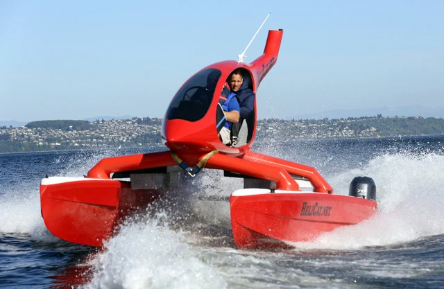 The Helicat comes standard in white but is available in colors like red, yellow, blue and black