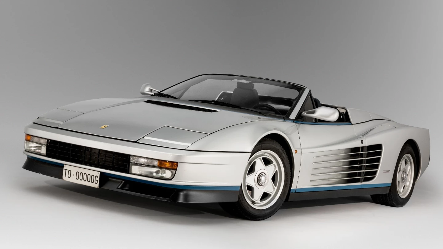 This 1986 Ferrari Testarossa Spider Valeo has an estimated price of $741,200 to $981,000
