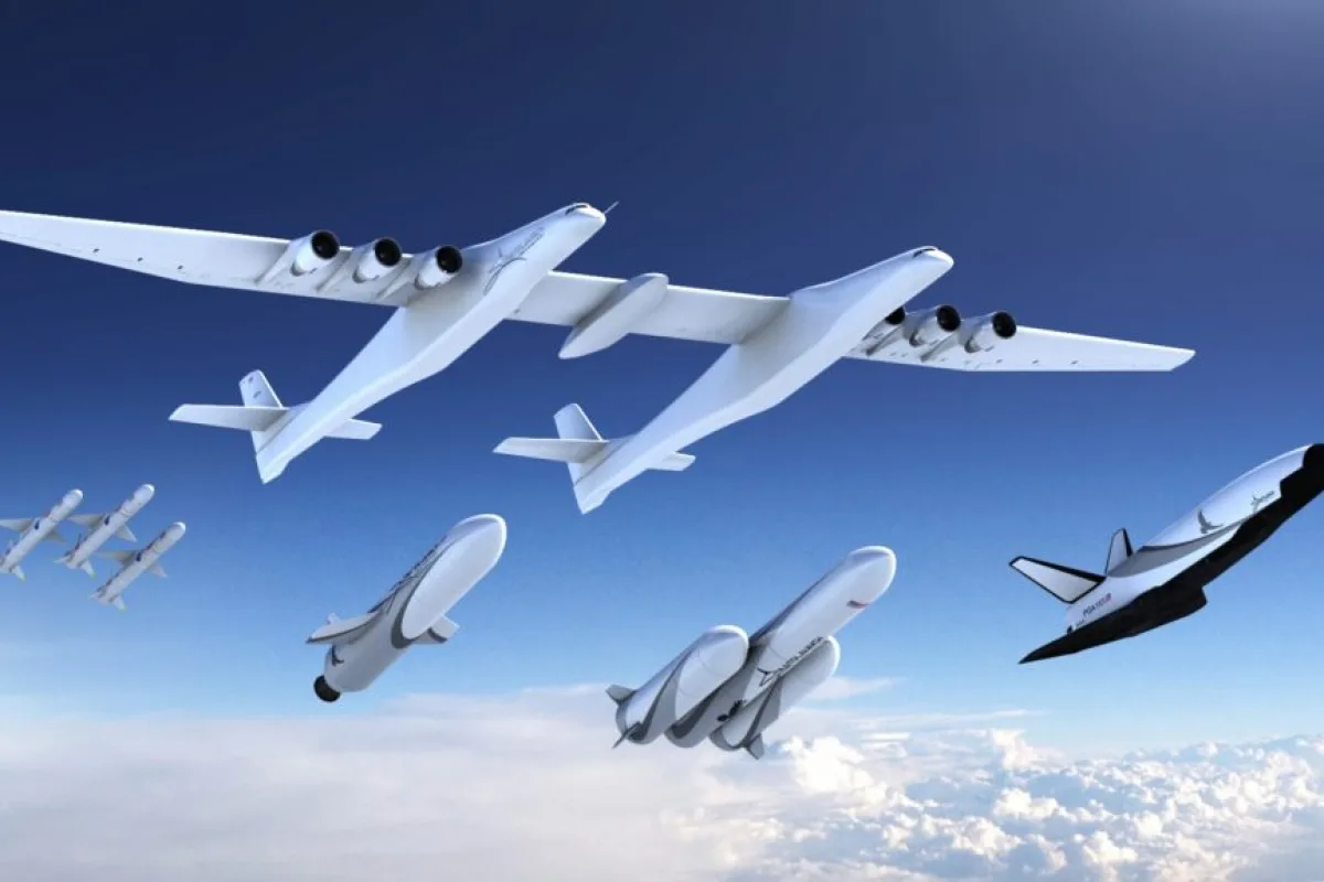 Artist's concept of the Stratolaunch family of boosters