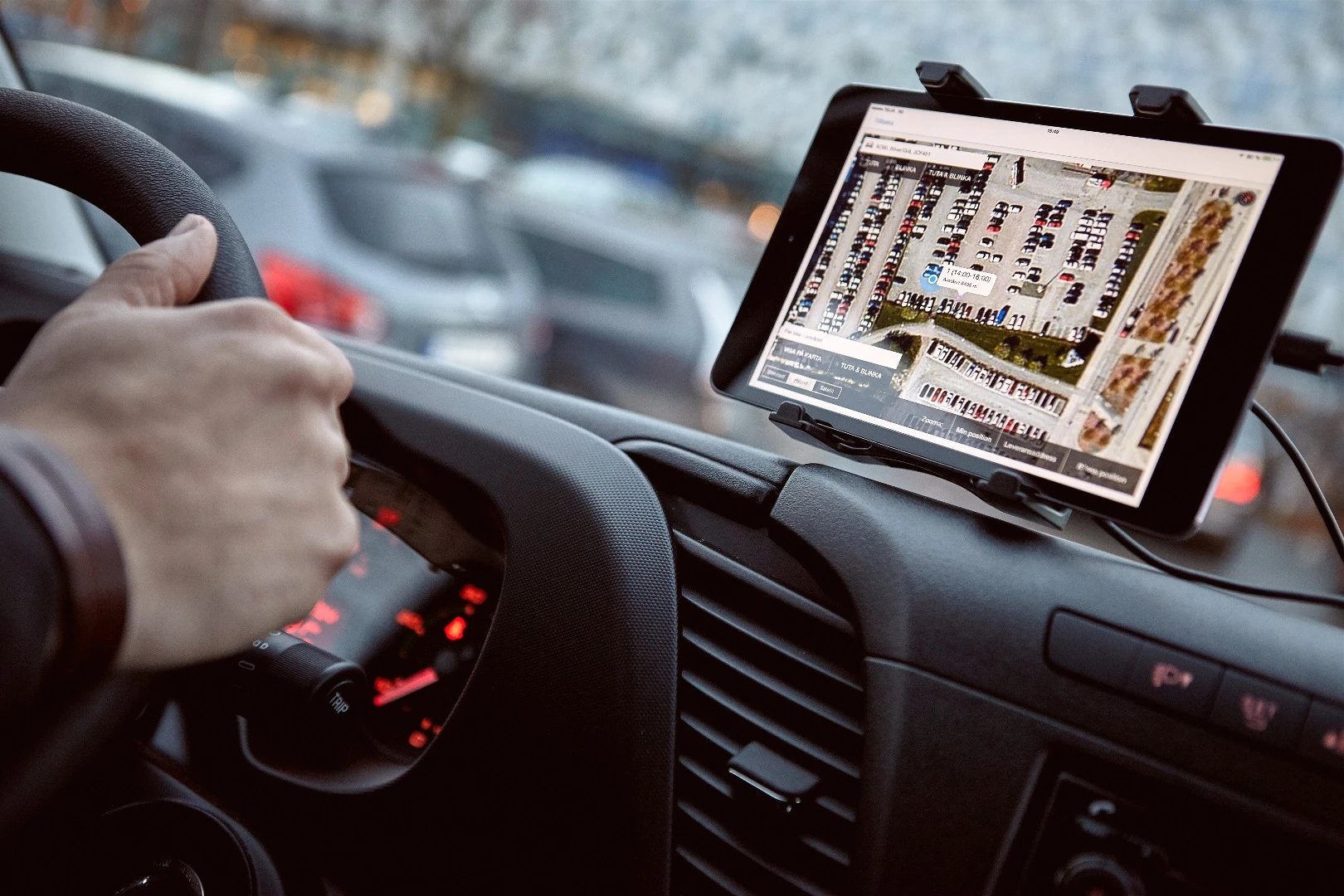 Couriers are directed to the user's car