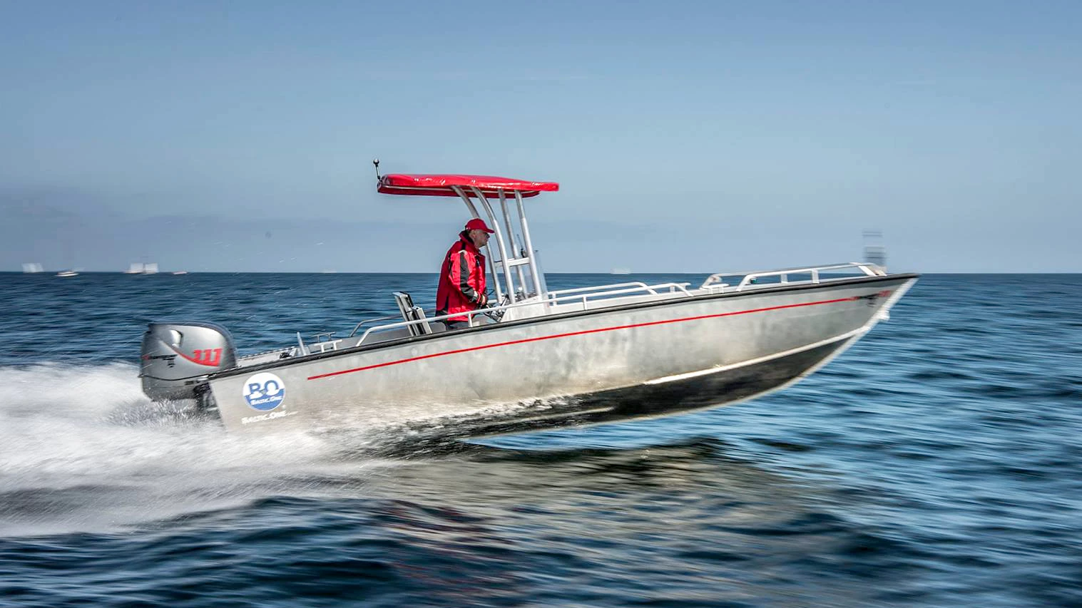 The Yanmar Dtorque 111 turbo-diesel 50hp outboard being put through its paces at the media launch