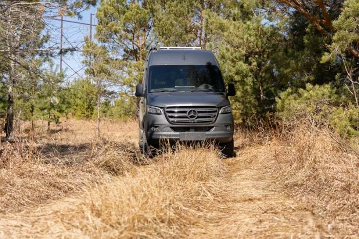 The Mercedes-Benz Sprinter started off as the only all-wheel-drive van available in the US a few years ago, and it's still a highly popular base for off-road adventure campers