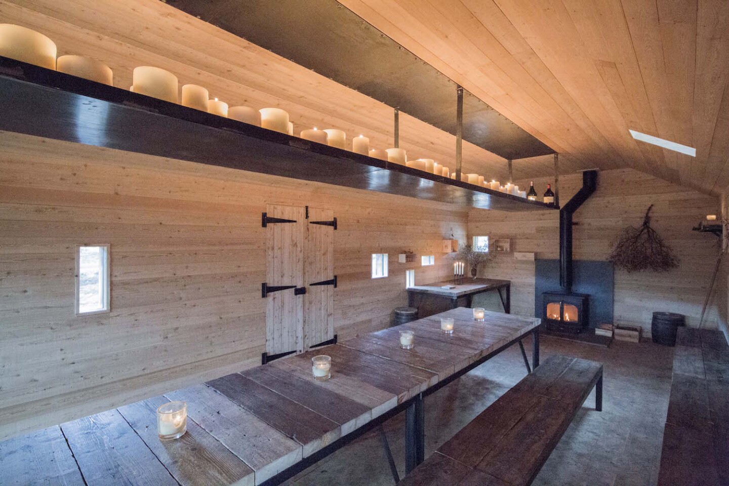 The Culardoch Shieling gets heat from a wood-burning stove