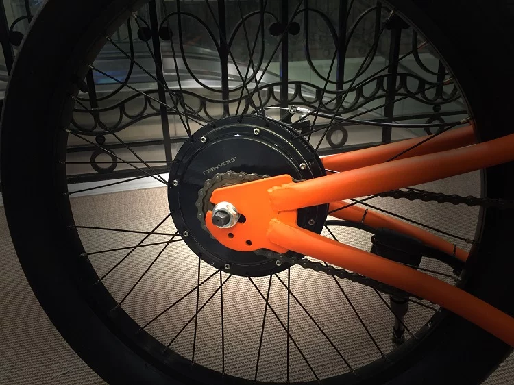 The Cruzer is available with a 250 W hub motor