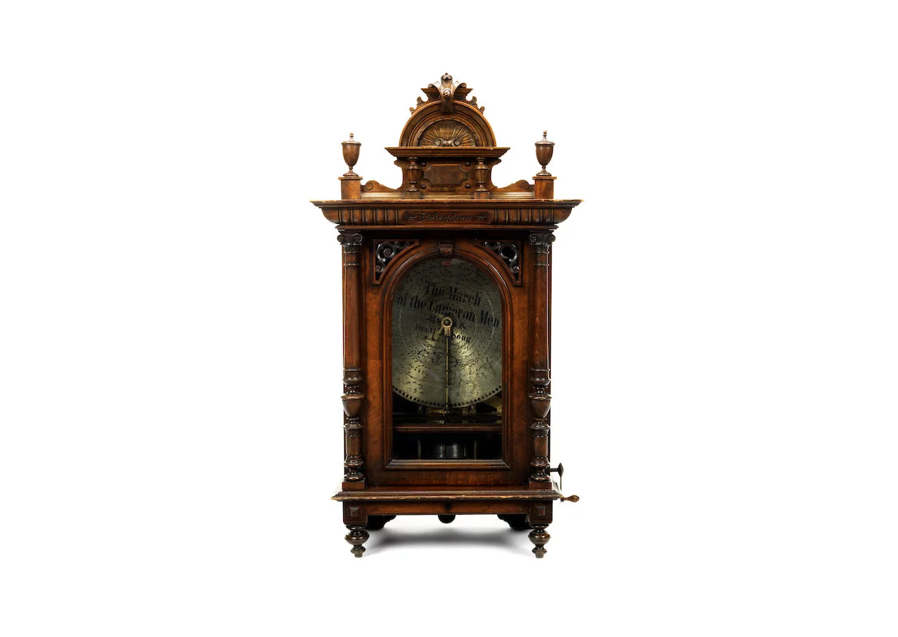 A 19 5/8-inch polyphon disc musical box, German, circa 1900