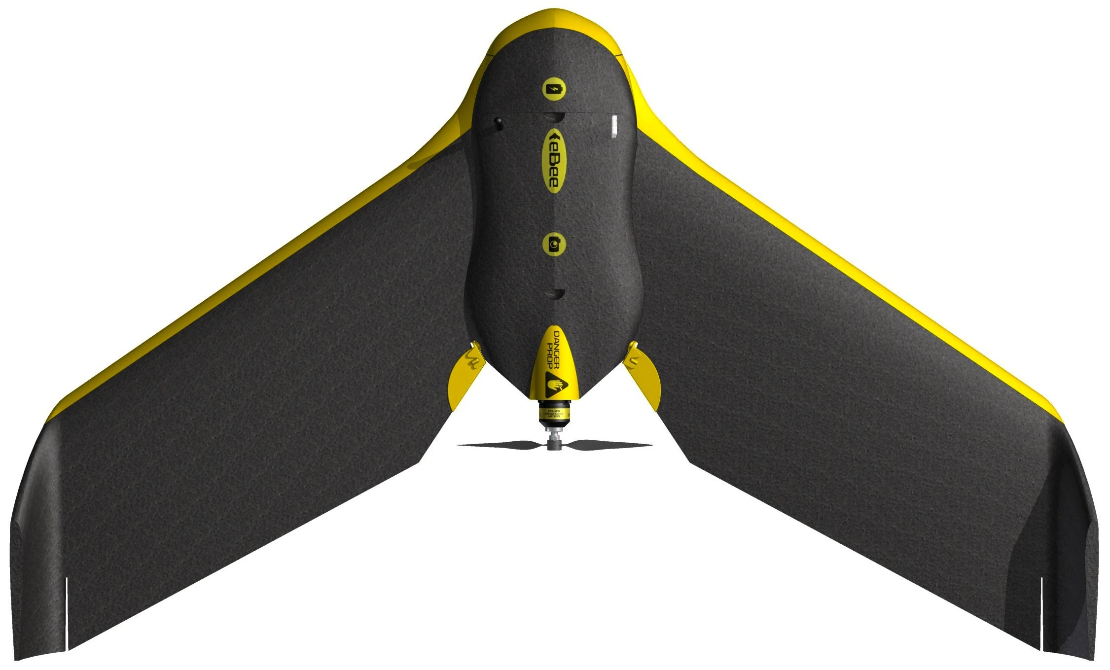 Once on site the eBee can be launched by hand, after which it will autonomously follow a flight path mapped out in advance by the user, via the included eMotion 2 software