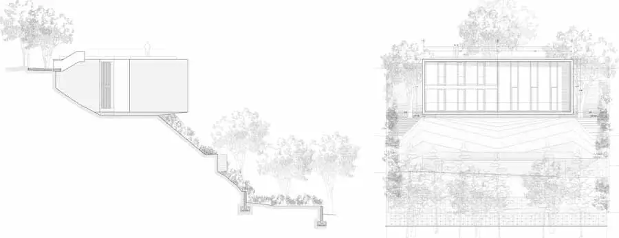 X House sits comfortably in the landscape