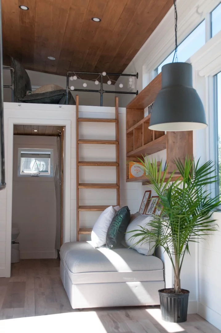 View towards the Eucalyptus' second loft bedroom and bathroom