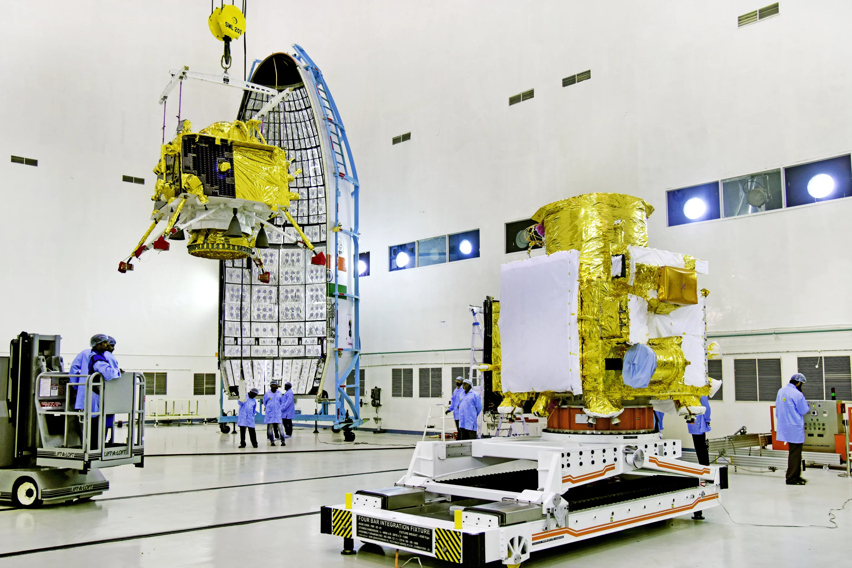 Stacking Chandrayaan-2