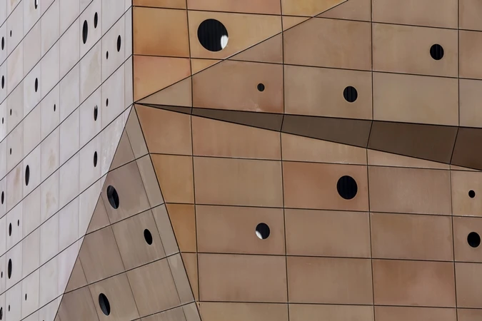The Energy Tower has a perforated outer skin