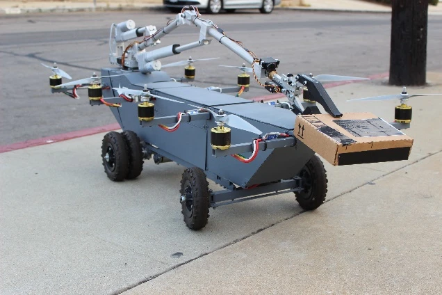 The AT Panther delivery system modified to add a robotic arm