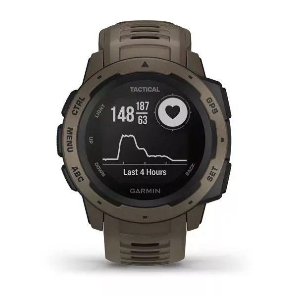 The new Garmin Instinct Tactical Edition smartwatch offers heart rate tracking