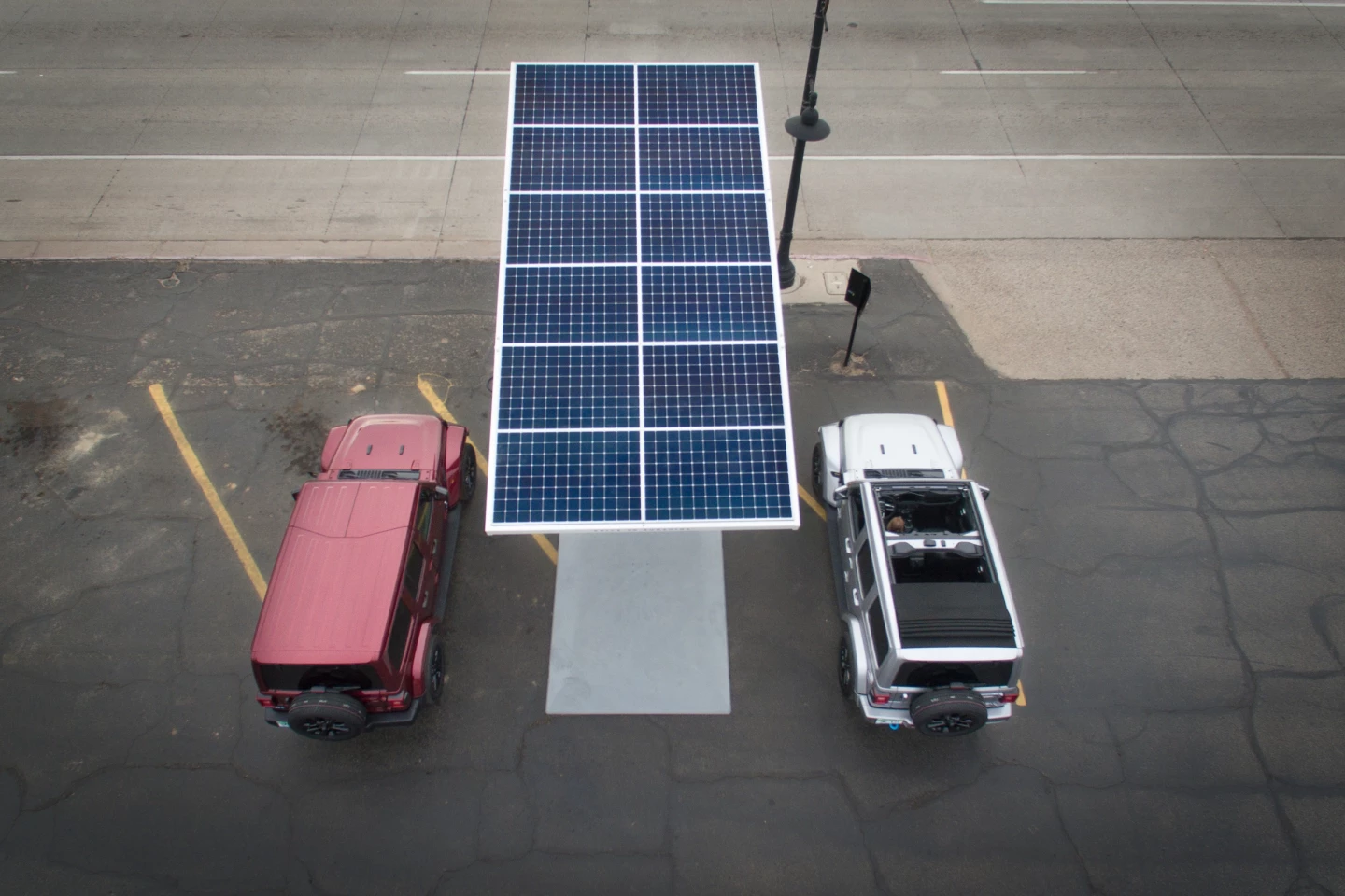 Some locations will be wired to the electrical grid, and others will rely on solar power