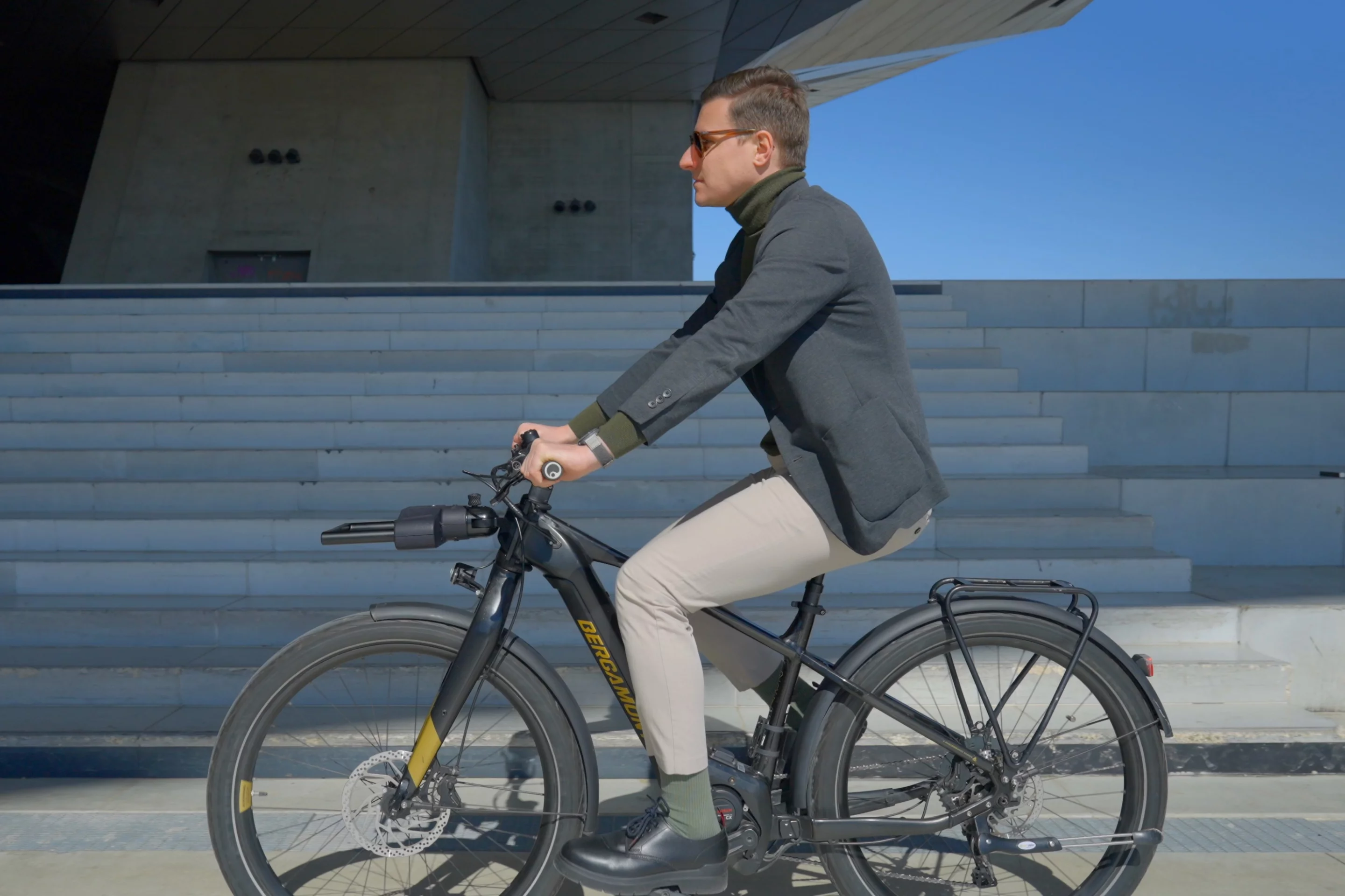The V-160 should be compatible with most upright bikes