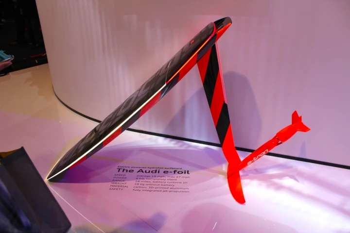 Audi listed a few key specs at CES but didn't release information in its CES press kit, leaving us wondering what exactly the e-foil was all about