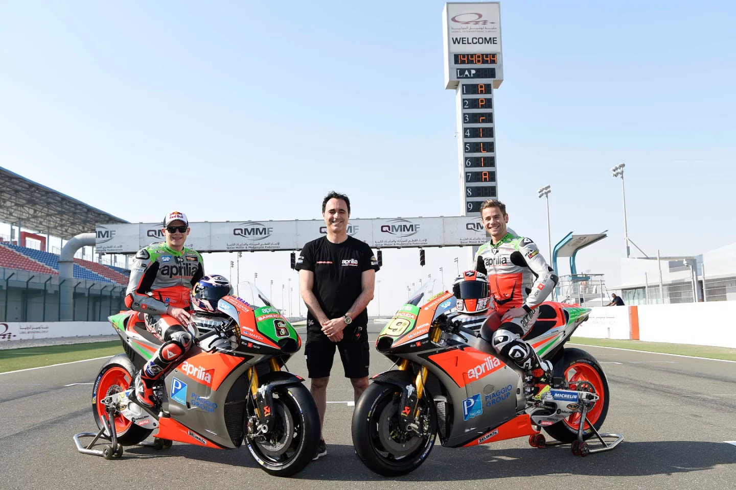 Aprilia Racing Team Gresini, Stefan Bradl (left) and Alvaro Bautista (right)
