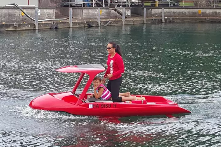 The Aeon Explorer hits the water on the Big Island of Hawaii