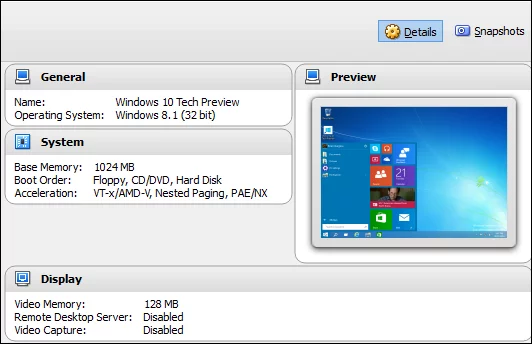 Test drive Windows 10 Technical Preview the easy way in VirtualBox