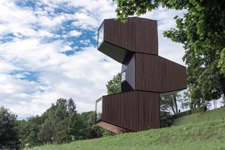 The project is named Living Unit on Ljubljana Castle