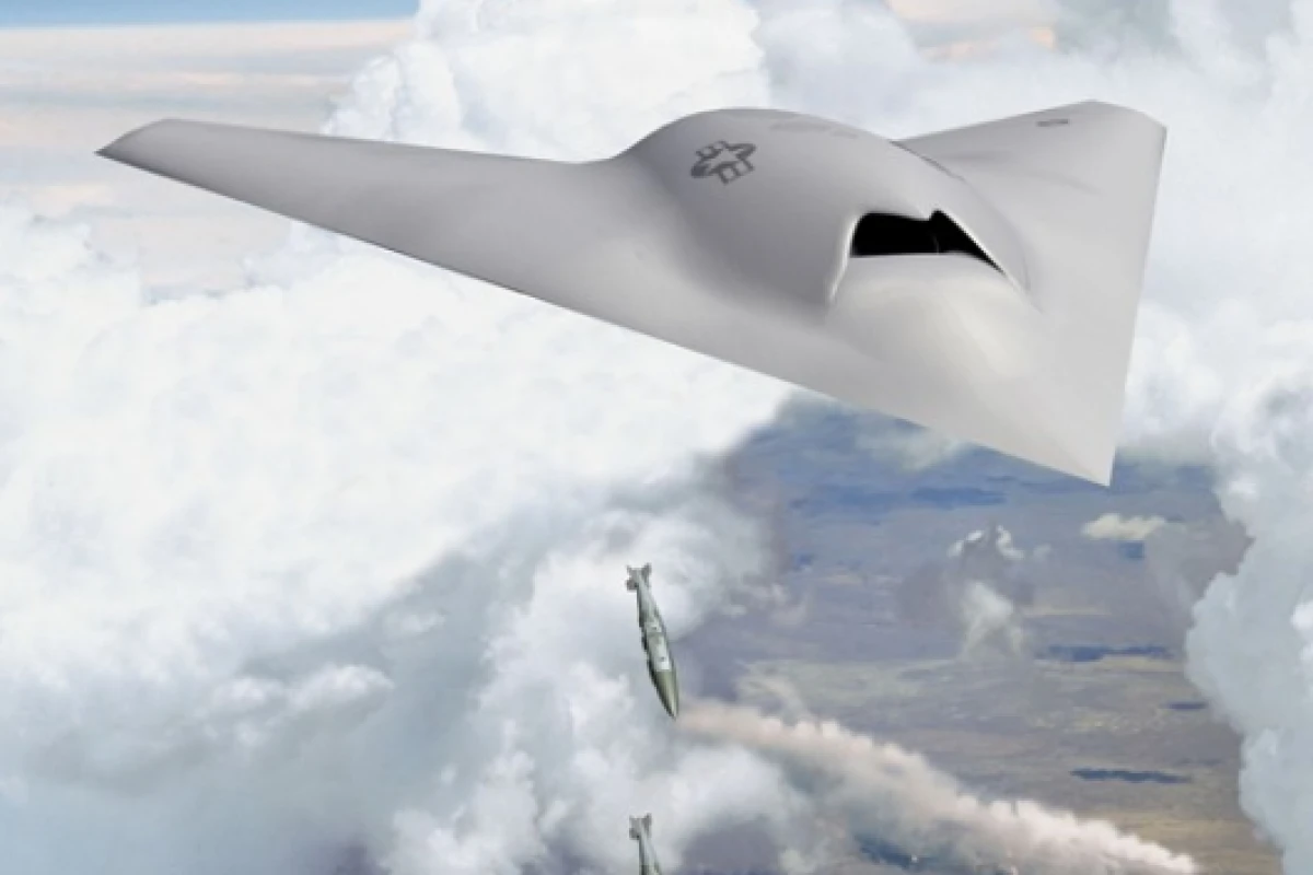 Artists rendition of the X-45C, the aircraft on which Phantom Ray will be based (Photo Credit: Boeing Company)