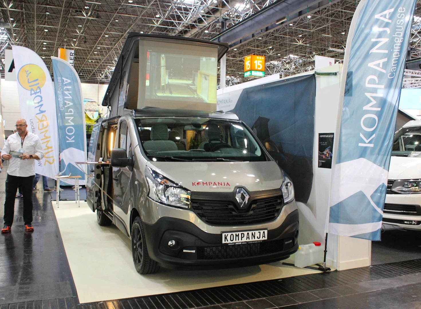 Kompanja camper van on show at the 2018 Düsseldorf Caravan Salon