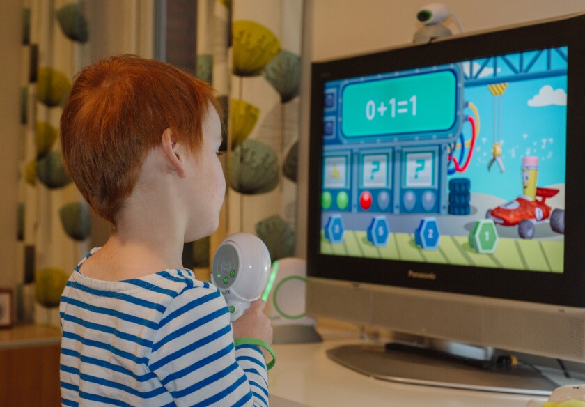 All games on the LeapFrog LeapTV games console include educational elements (Photo: Simon Crisp/Gizmag.com)