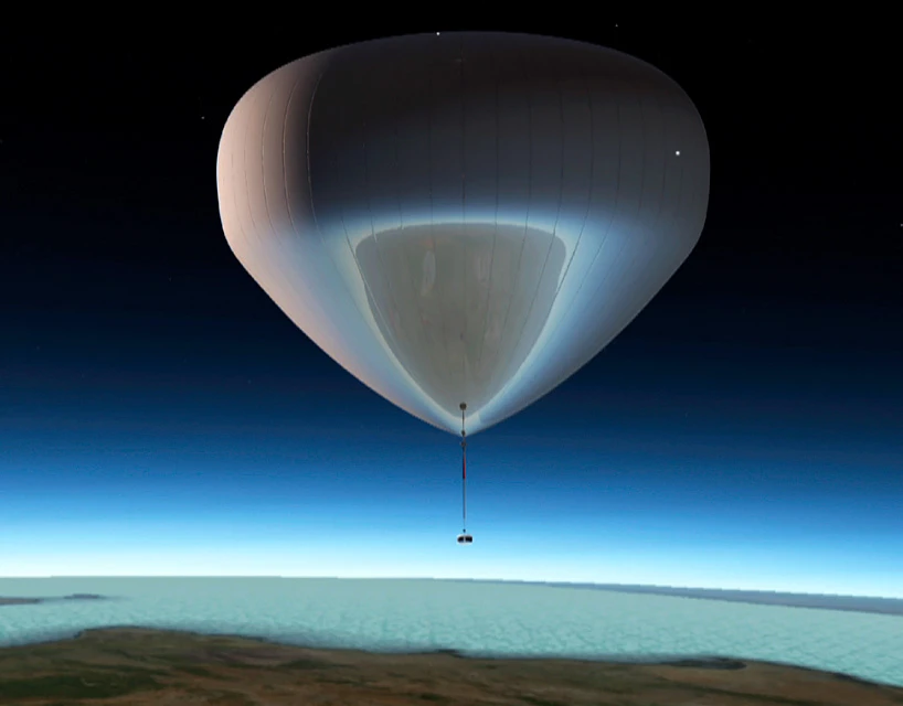 The bloon is designed to fly passengers to near-space at an altitude of 36 km