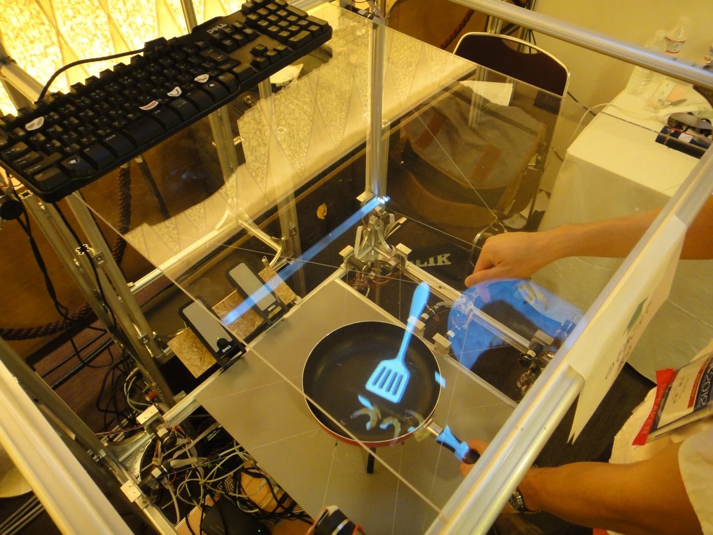 The cooking simulator being developed at the Tokyo Institute of Technology