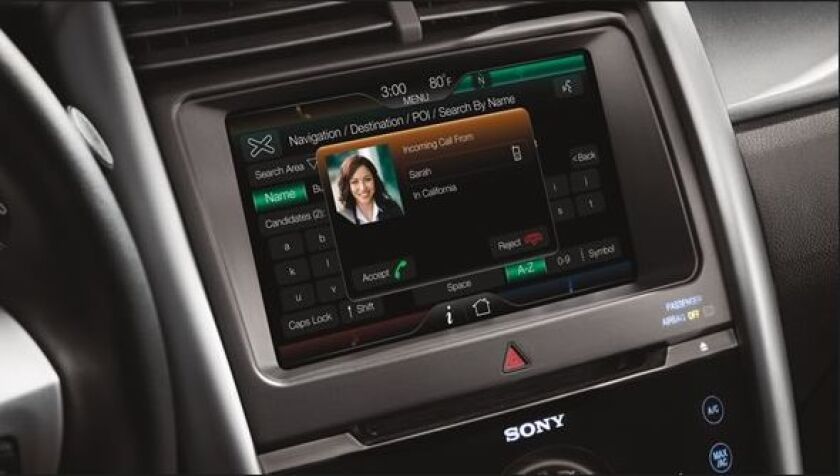 Phone data on the MyFord Touch main screen