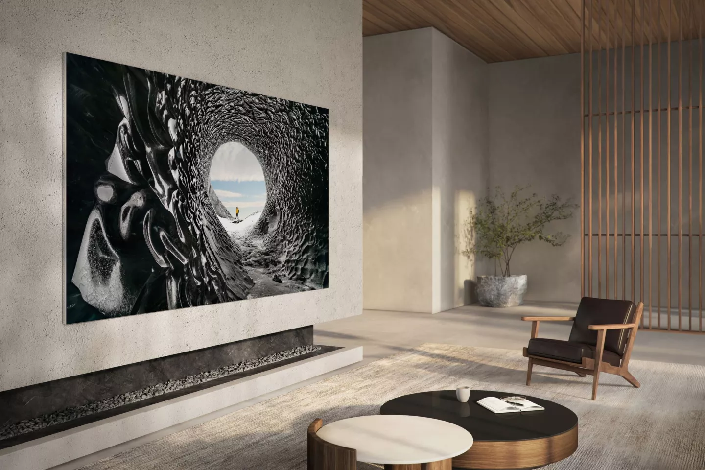 Samsung has unveiled a non-modular home version of its MicroLED TV