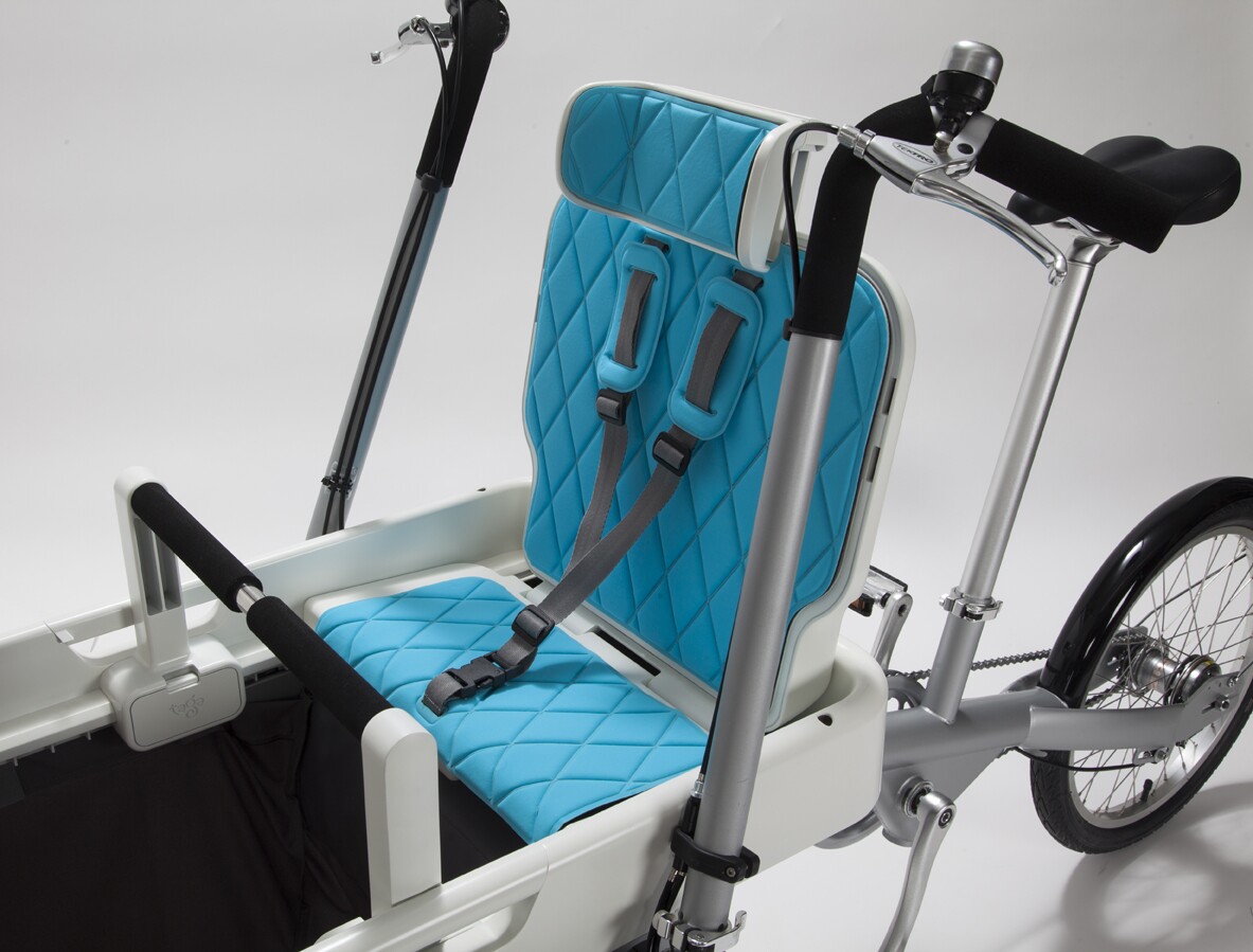 The Taga 2.0 sports modular seats that can be faced either way, recline, and feature multiple harness anchor heights to accommodate children up to eight years old