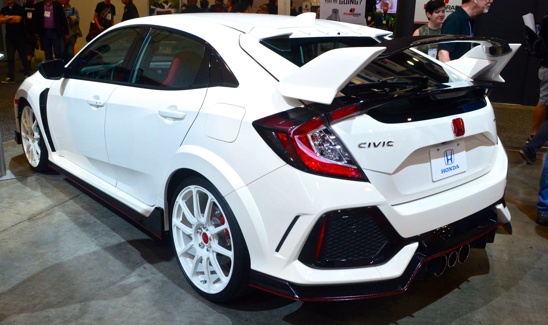 Honda Civic Type R with Red Carbon Kit