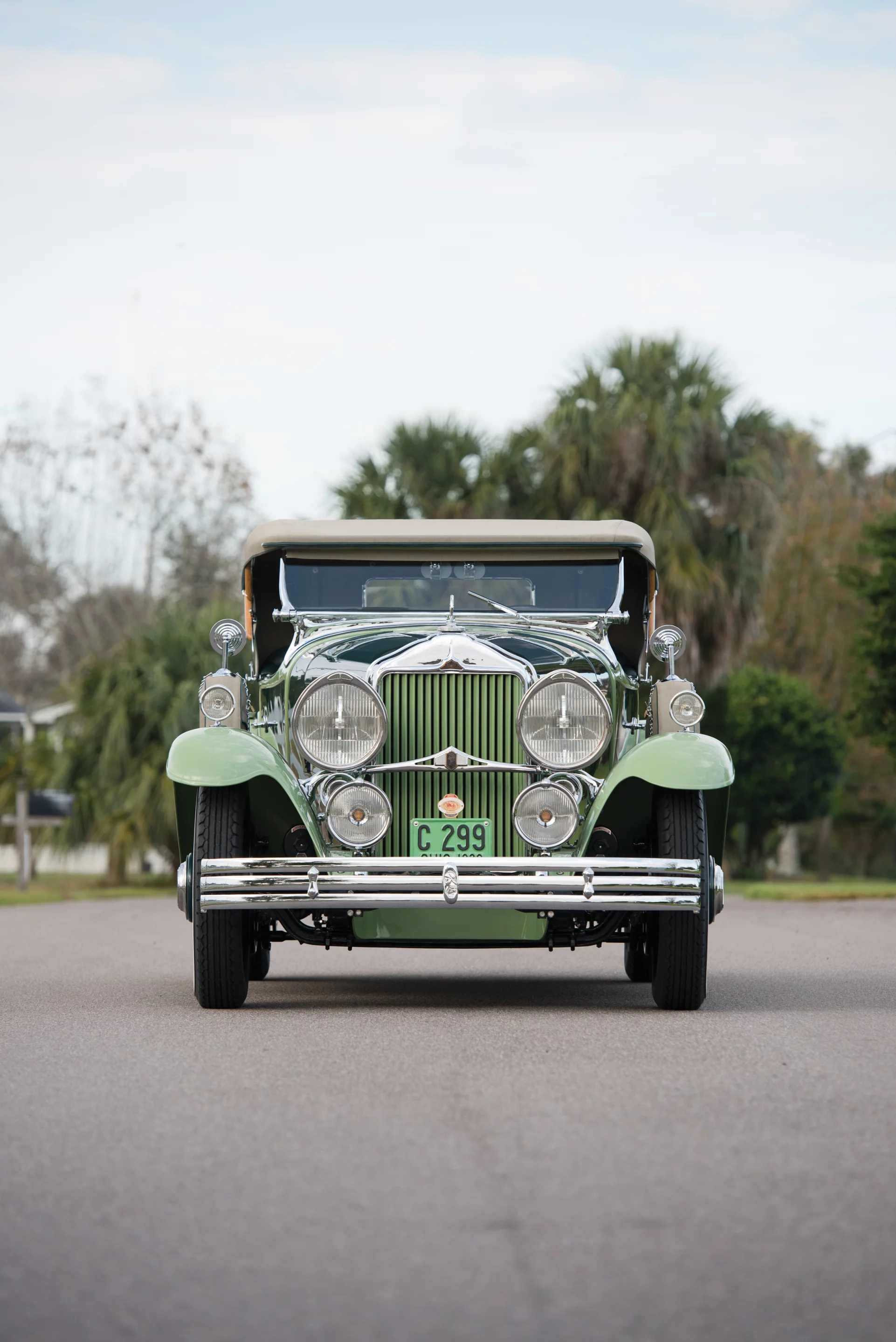 The 1929 Willys-Knight 66B 'Plaidside' Roadster has won numerous awards in recent years, including Best American Open Car at The Elegance at Hershey, Best in Class at the Hilton Head Concours, and Best in Class and the Founder’s Trophy at the Ault Park Concours