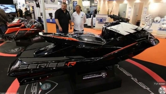 HSR-Benelli Series-R on display in Paris with seat removed