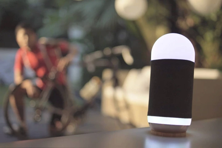 The Moodbox speaker predicts which music you'd like to listen to by gauging your emotions