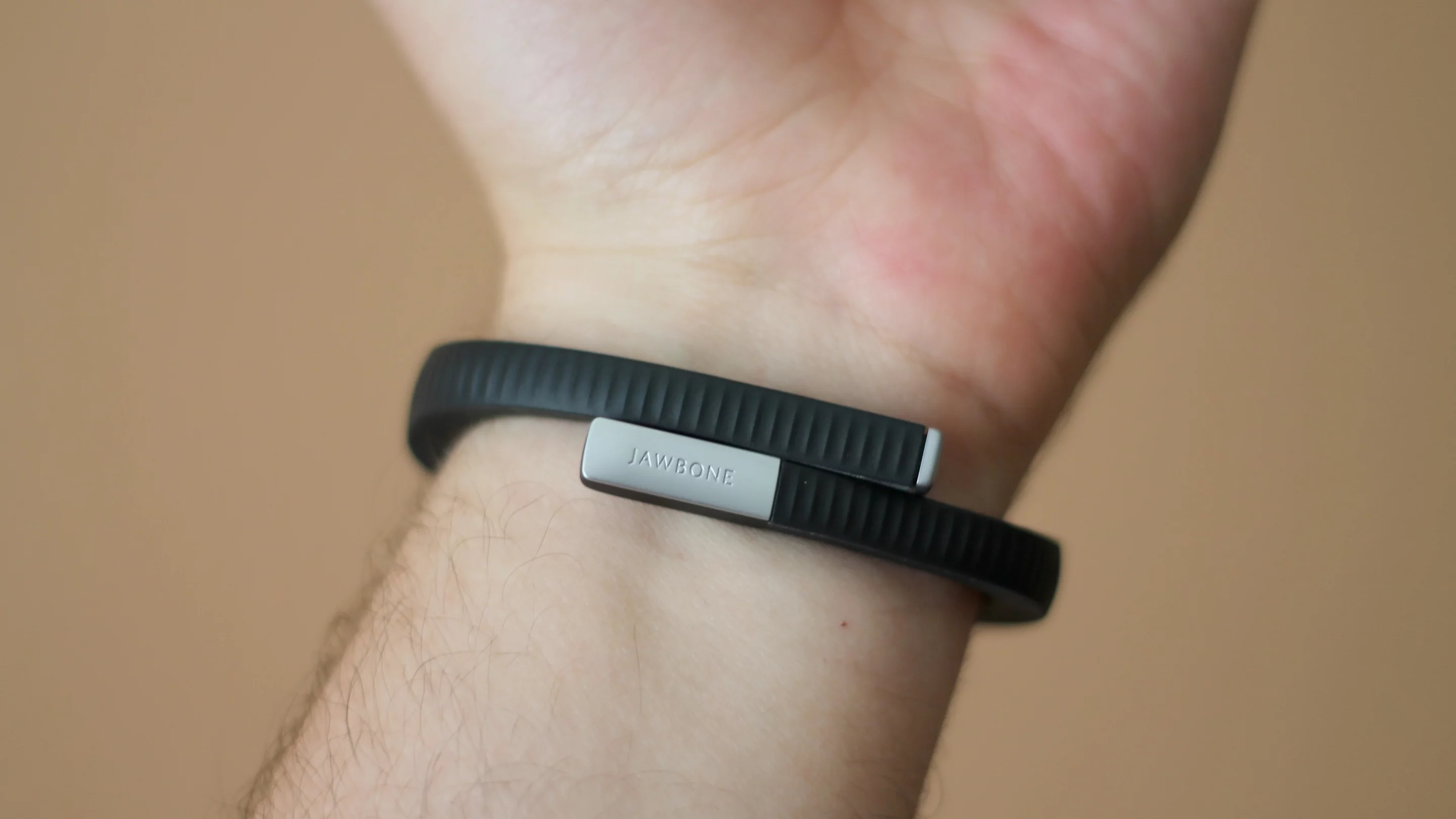 The Up24 coils around your wrist, without any clasps