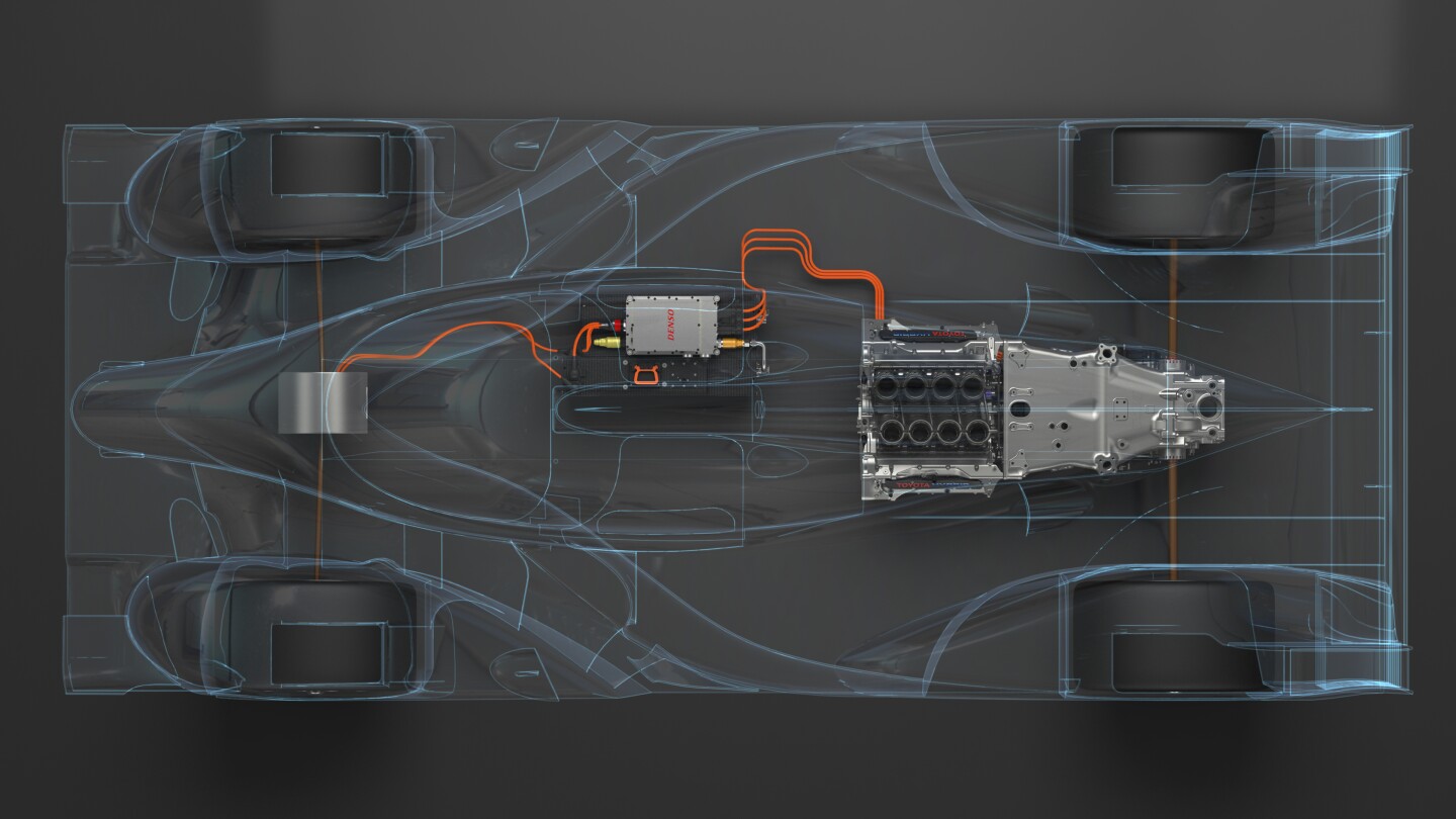 The layout of the 2014 TS040 Hybrid