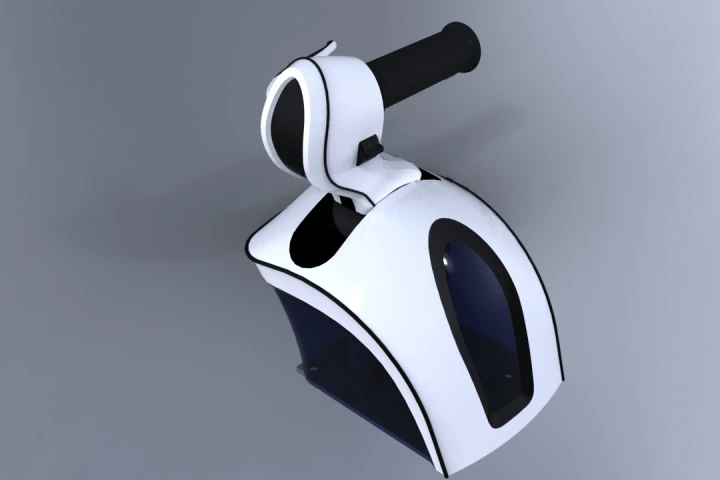 A prototype driving device allows disabled people to steer, accelerate, change gears and brake with one hand (Photo: FICOSA International S.A.)
