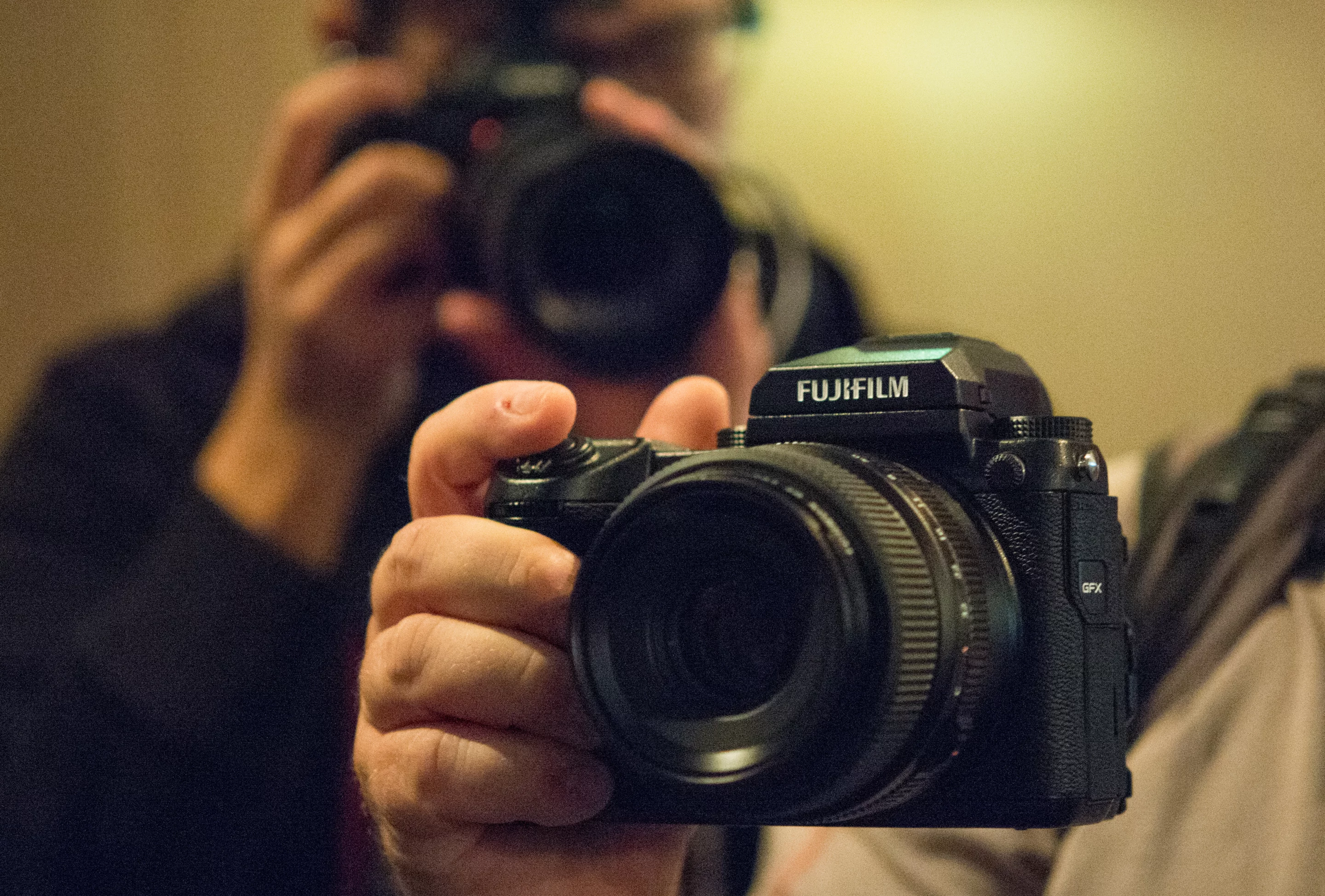 The Fujifilm GFX 50S mirrorless medium format camera features a 51.4-megapixel sensor