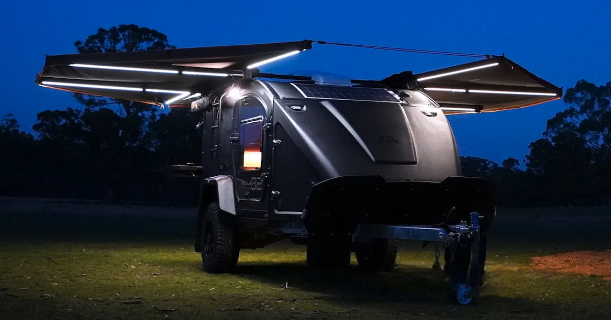 Piercing off-road teardrop camper grows wings bigger than Red Bull can