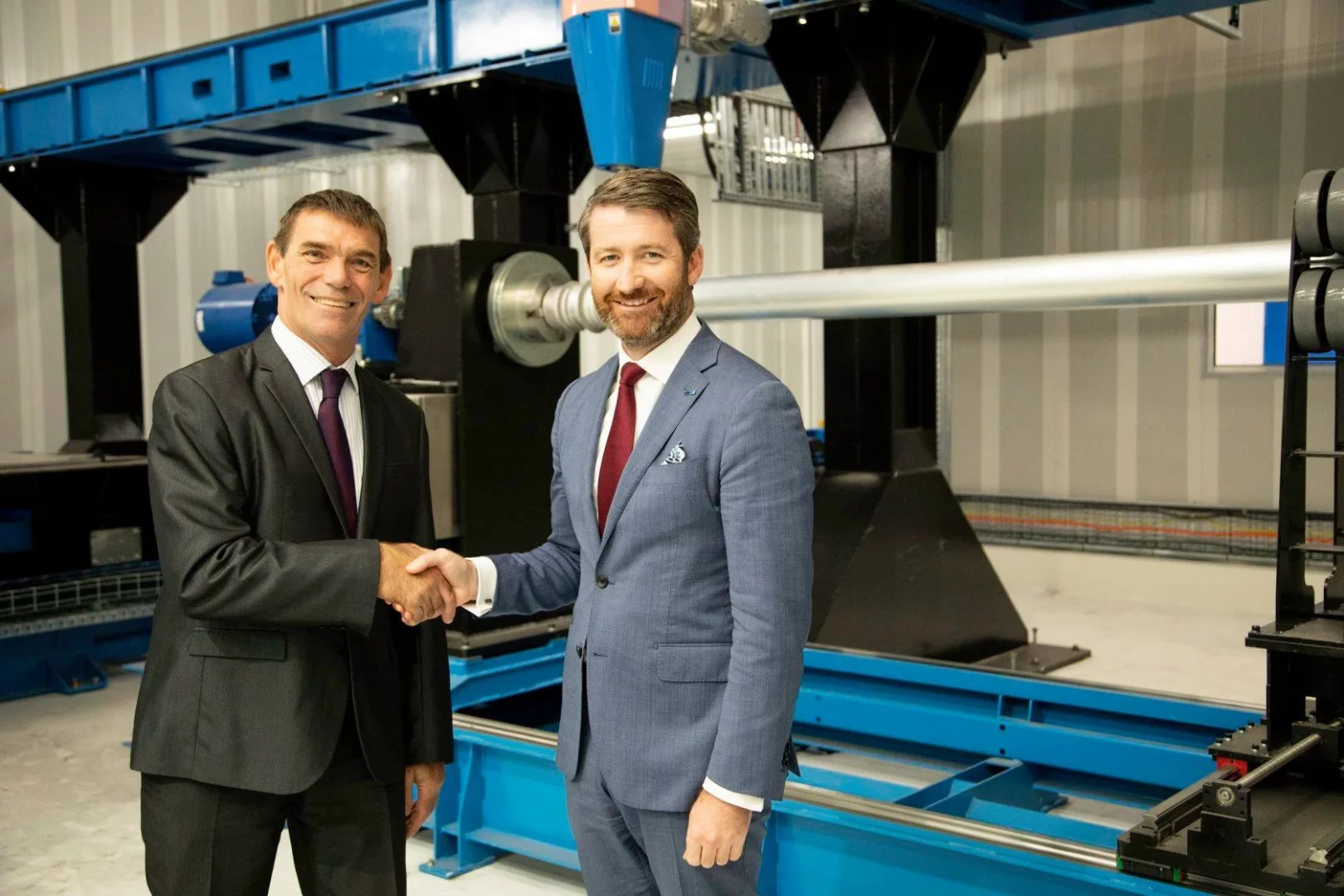 Titomic CEO Jeff Lang and Fincantieri Australia Director Sean Costello after the signing of an MoU this week