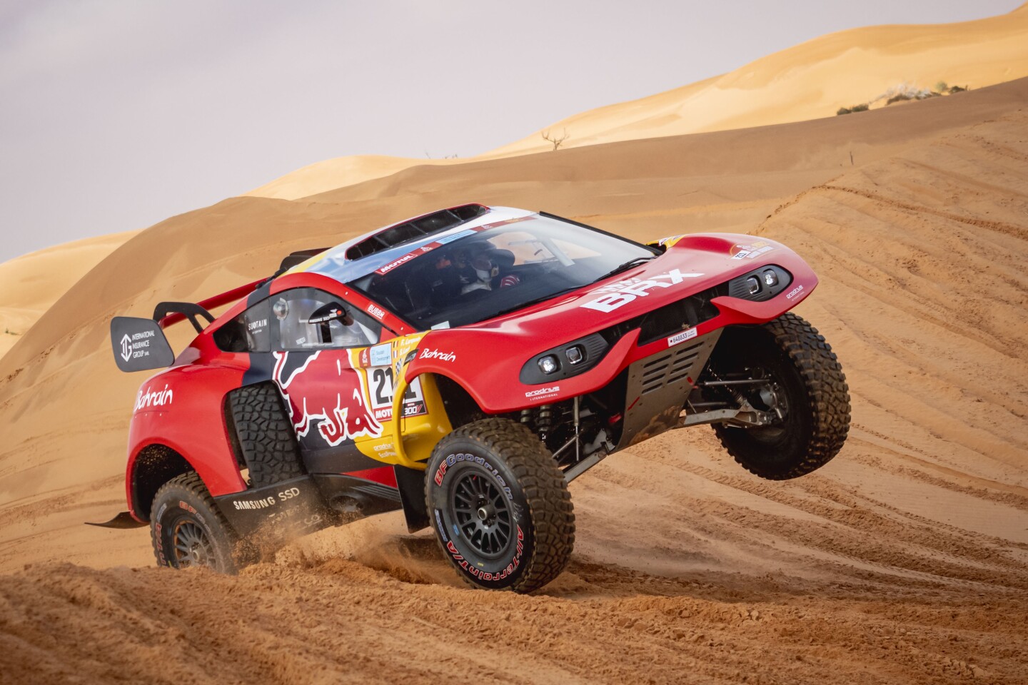 Sebastien Loeb of Bahrain Raid Xtreme races Stage 02 of the Dakar Rally from Hail to Al Artawiyah, Saudi Arabia on January 03, 2022