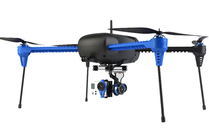 The Iris+ quadcopter can follow a paired GPS-equipped Android device