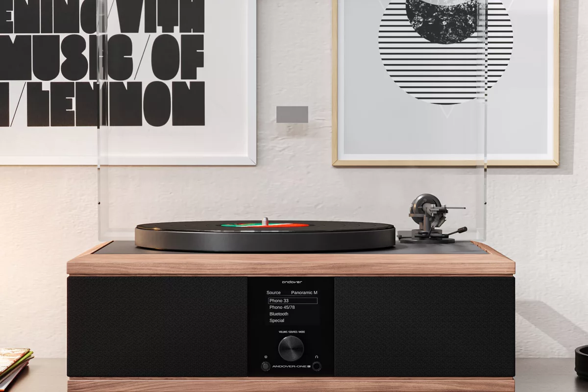 The Andover-One E rocks technology trickled down from the company's flagship turntable music system, and comes with a lower price tag