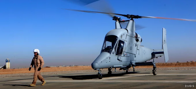 The K-Max spent nearly three years in theater, mostly running cargo resupply missions (Photo: Lockheed Martin)