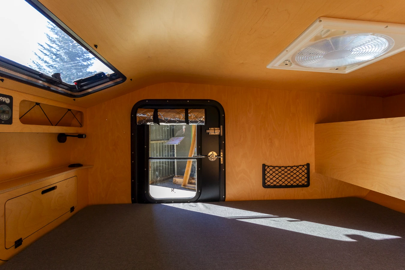 Inside the Drop Campers Dropy trailer